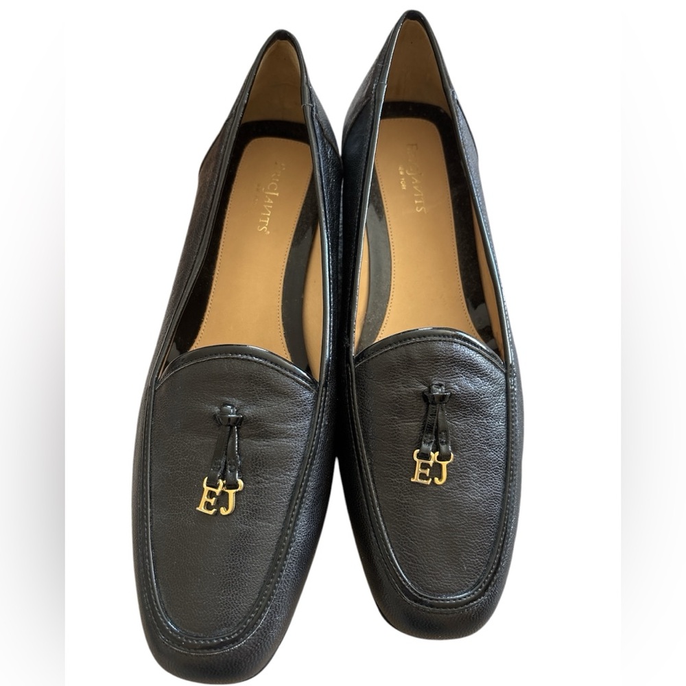Eric Javits Comfy Black Leather Flats with Gold Detail - Never Worn - 11m - Picture 4 of 13